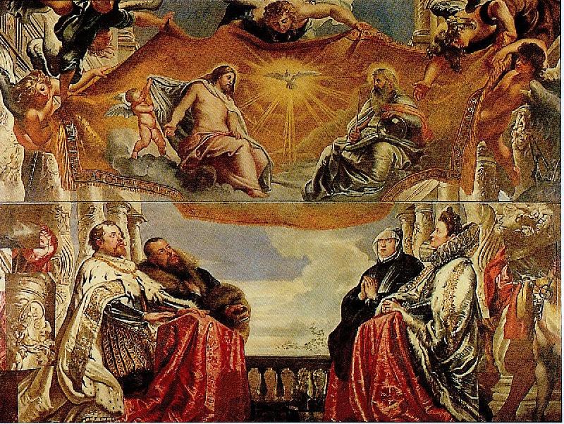 Peter Paul Rubens The Gonzaga Family Adoring the Trinity (mk01) Germany oil painting art